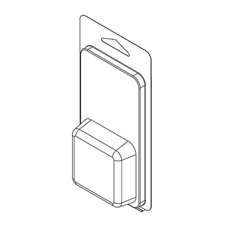 VISIPAK Thermoform-CLAMSHELL-#102-6.125-3.125-2.063-2.063-0.688-0.012-CLEAR-STOCK 102TF